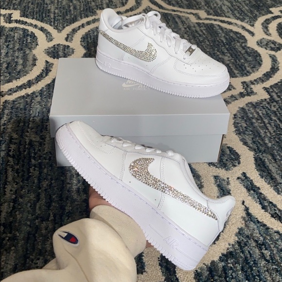 Nike Shoes | Blinged Out Nike Air Force 